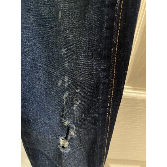 Bebe Dark Wash Destressed Jeans Sz.24 - Picture 6 of 8
